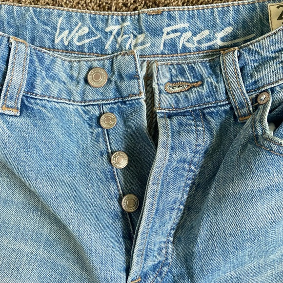 NWT We the Free Wide Leg Regular High Waisted Jeans 27 - Picture 4 of 5